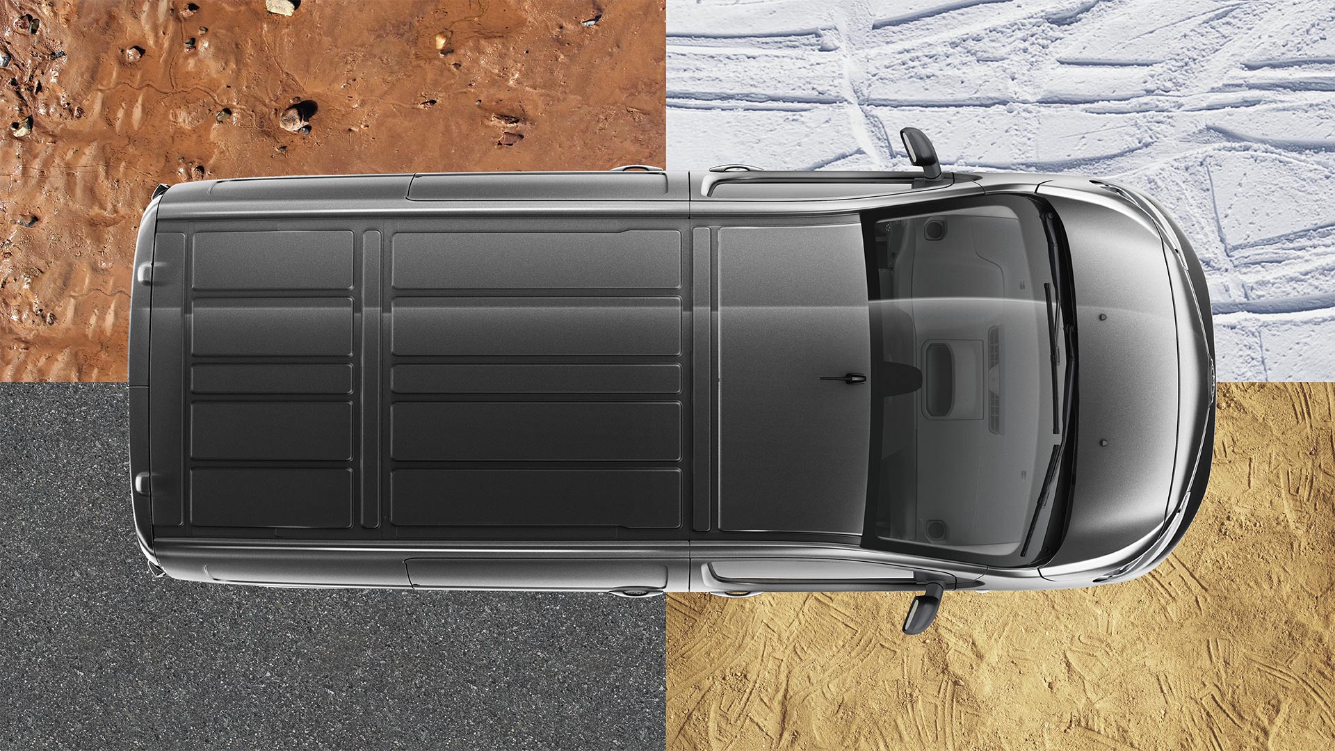 Model shown is Proace Medium Panel Van Comfort in Falcon Grey (EVL)