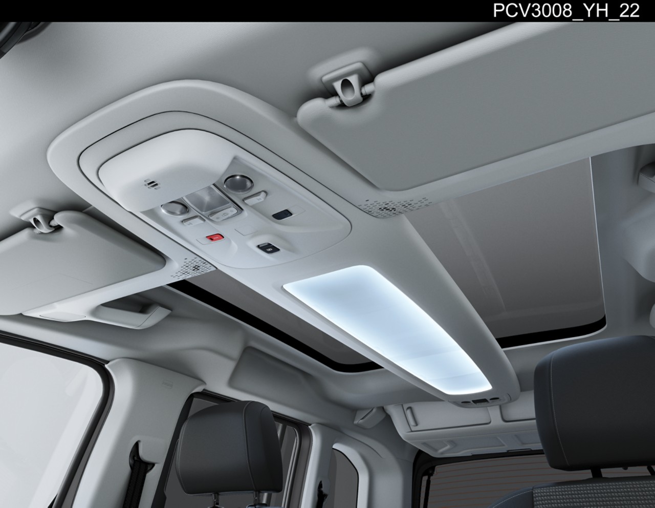 Panoramic roof storage